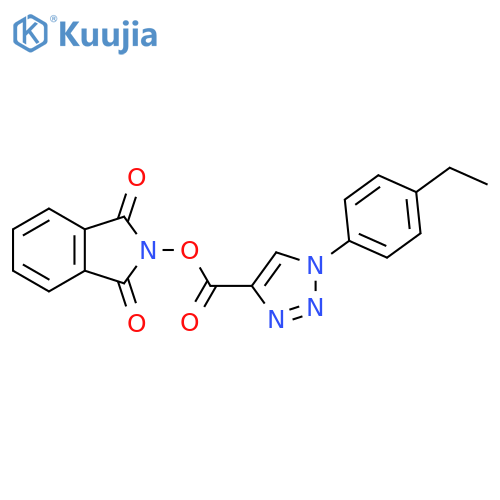 1,3-dioxo-2,3-dihydro-1H-isoindol-2-yl 1-(4-ethylphenyl)-1H-1,2,3-triazole-4-carboxylate structure