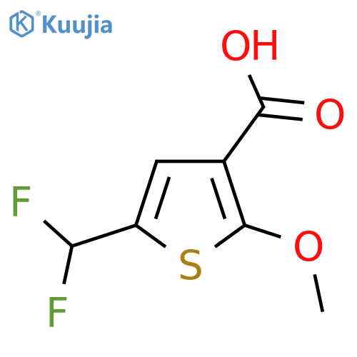 5-(Difluoromethyl)-2-methoxythiophene-3-carboxylic acid structure