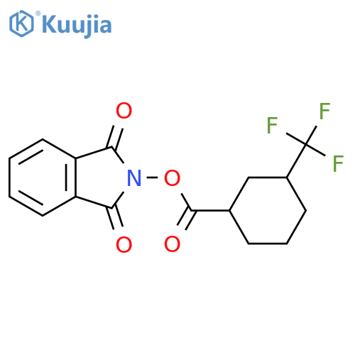 1,3-dioxo-2,3-dihydro-1H-isoindol-2-yl 3-(trifluoromethyl)cyclohexane-1-carboxylate structure