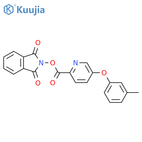 1,3-dioxo-2,3-dihydro-1H-isoindol-2-yl 5-(3-methylphenoxy)pyridine-2-carboxylate structure