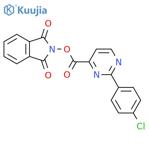 1,3-dioxo-2,3-dihydro-1H-isoindol-2-yl 2-(4-chlorophenyl)pyrimidine-4-carboxylate structure