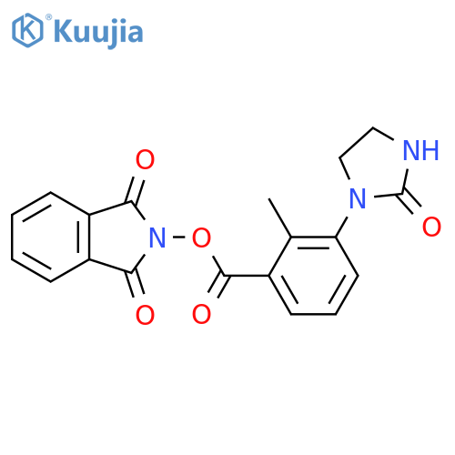 1,3-dioxo-2,3-dihydro-1H-isoindol-2-yl 2-methyl-3-(2-oxoimidazolidin-1-yl)benzoate structure