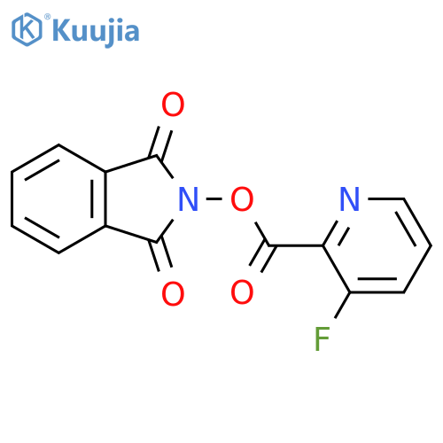 1,3-dioxo-2,3-dihydro-1H-isoindol-2-yl 3-fluoropyridine-2-carboxylate structure