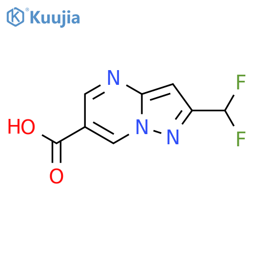 2-(Difluoromethyl)pyrazolo[1,5-a]pyrimidine-6-carboxylic acid structure