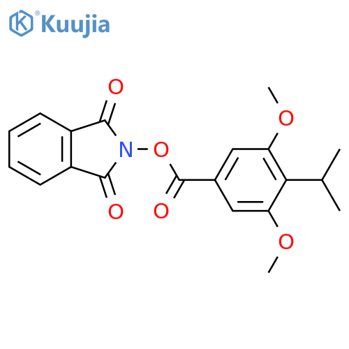 1,3-dioxo-2,3-dihydro-1H-isoindol-2-yl 3,5-dimethoxy-4-(propan-2-yl)benzoate structure