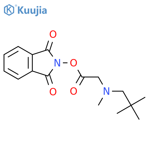 1,3-dioxo-2,3-dihydro-1H-isoindol-2-yl 2-[(2,2-dimethylpropyl)(methyl)amino]acetate structure