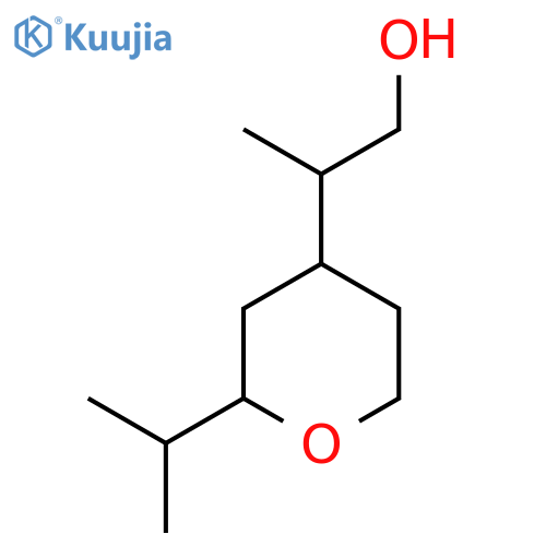 2-(2-Propan-2-yloxan-4-yl)propan-1-ol structure
