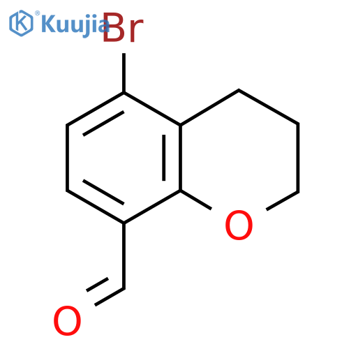 5-Bromo-3,4-dihydro-2H-chromene-8-carbaldehyde structure