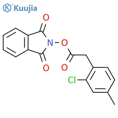 1,3-dioxo-2,3-dihydro-1H-isoindol-2-yl 2-(2-chloro-4-methylphenyl)acetate structure