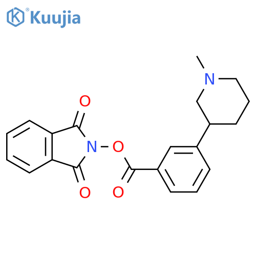 1,3-dioxo-2,3-dihydro-1H-isoindol-2-yl 3-(1-methylpiperidin-3-yl)benzoate structure