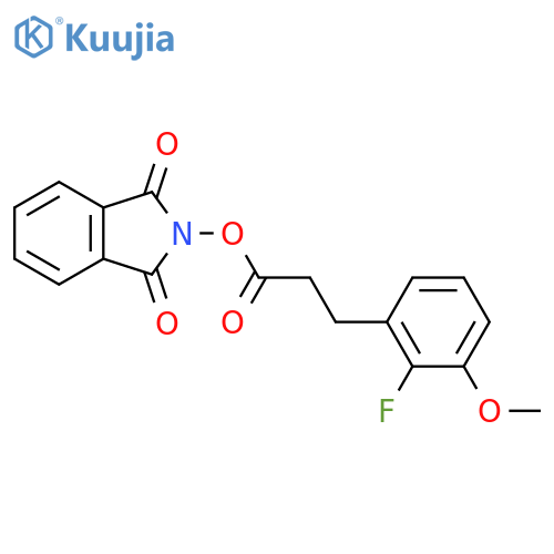 1,3-dioxo-2,3-dihydro-1H-isoindol-2-yl 3-(2-fluoro-3-methoxyphenyl)propanoate structure
