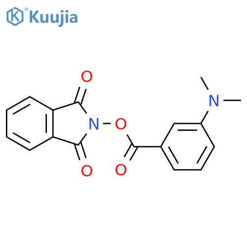1,3-dioxo-2,3-dihydro-1H-isoindol-2-yl 3-(dimethylamino)benzoate structure