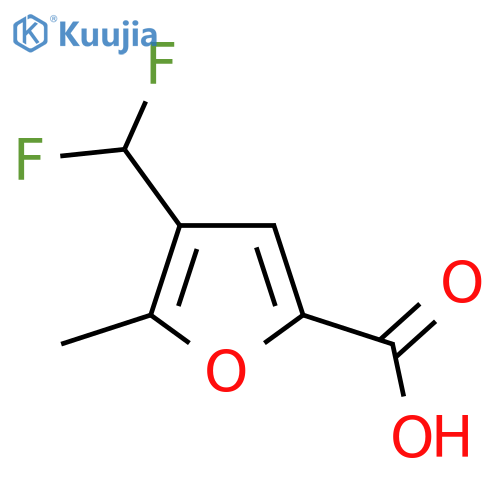 4-(Difluoromethyl)-5-methylfuran-2-carboxylic acid structure