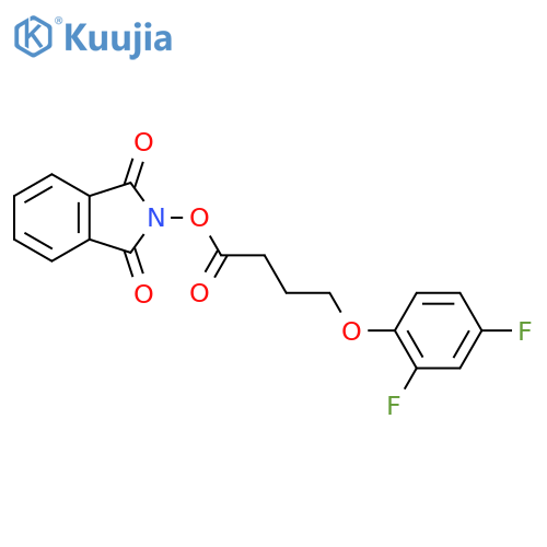 1,3-dioxo-2,3-dihydro-1H-isoindol-2-yl 4-(2,4-difluorophenoxy)butanoate structure