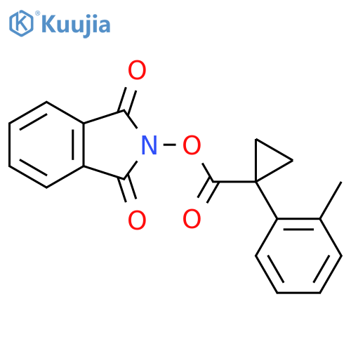 1,3-dioxo-2,3-dihydro-1H-isoindol-2-yl 1-(2-methylphenyl)cyclopropane-1-carboxylate structure