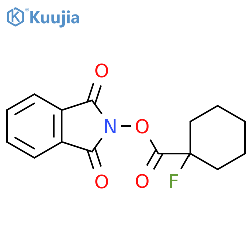 1,3-dioxo-2,3-dihydro-1H-isoindol-2-yl 1-fluorocyclohexane-1-carboxylate structure