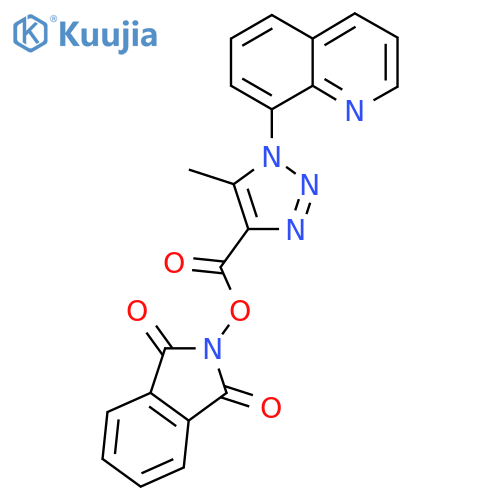1,3-dioxo-2,3-dihydro-1H-isoindol-2-yl 5-methyl-1-(quinolin-8-yl)-1H-1,2,3-triazole-4-carboxylate structure