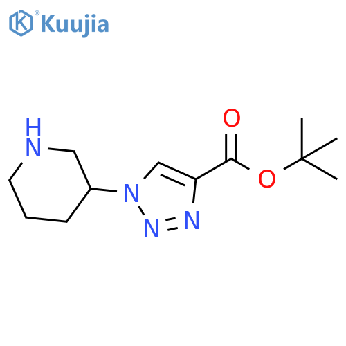 tert-butyl 1-(piperidin-3-yl)-1H-1,2,3-triazole-4-carboxylate structure
