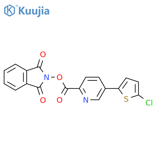 1,3-dioxo-2,3-dihydro-1H-isoindol-2-yl 5-(5-chlorothiophen-2-yl)pyridine-2-carboxylate structure