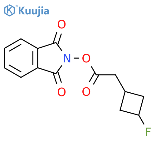 1,3-dioxo-2,3-dihydro-1H-isoindol-2-yl 2-(3-fluorocyclobutyl)acetate structure