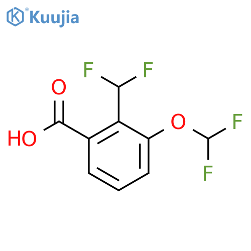 3-(Difluoromethoxy)-2-(difluoromethyl)benzoic acid structure
