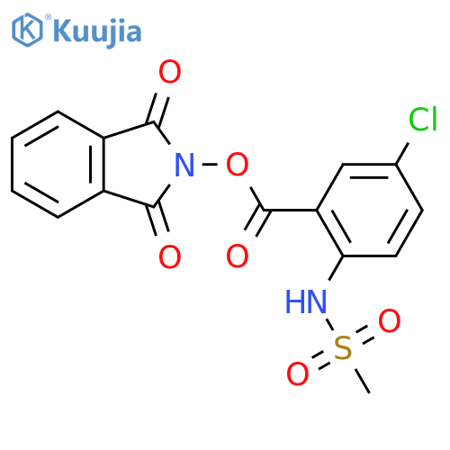 1,3-dioxo-2,3-dihydro-1H-isoindol-2-yl 5-chloro-2-methanesulfonamidobenzoate structure
