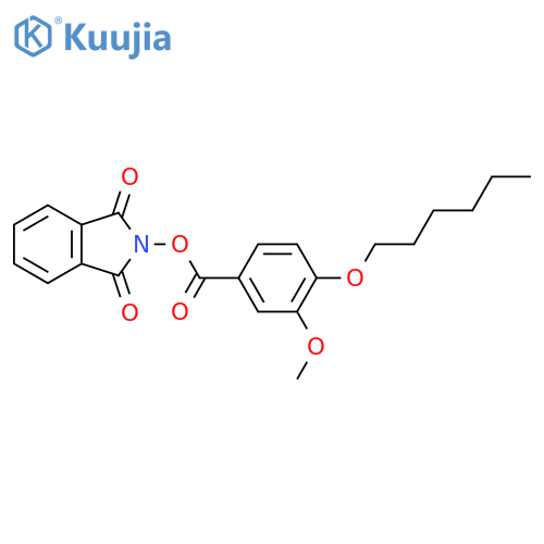 1,3-dioxo-2,3-dihydro-1H-isoindol-2-yl 4-(hexyloxy)-3-methoxybenzoate structure