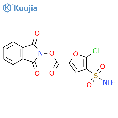 1,3-dioxo-2,3-dihydro-1H-isoindol-2-yl 5-chloro-4-sulfamoylfuran-2-carboxylate structure