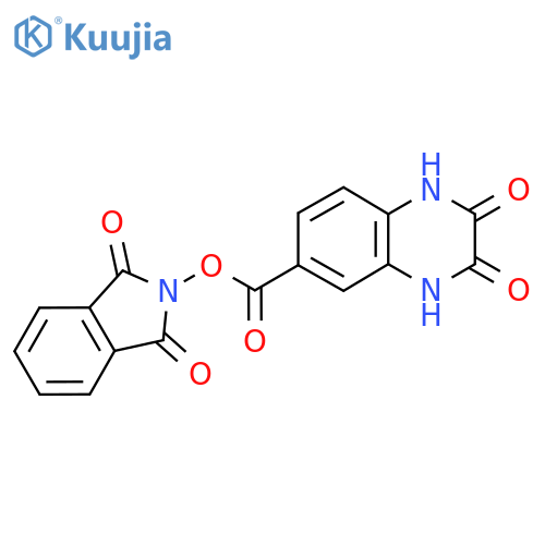 1,3-dioxo-2,3-dihydro-1H-isoindol-2-yl 2,3-dioxo-1,2,3,4-tetrahydroquinoxaline-6-carboxylate structure