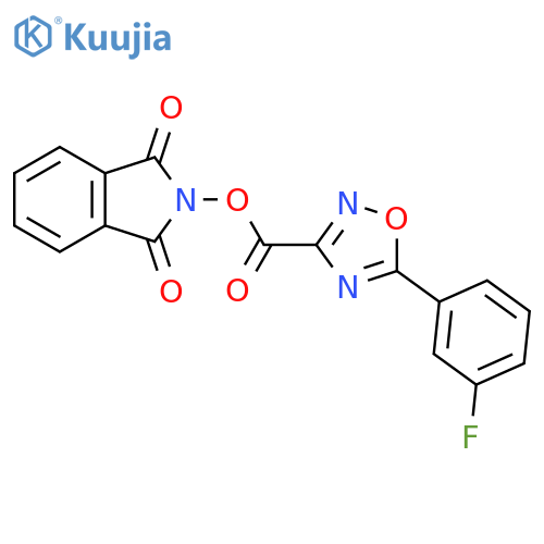 1,3-dioxo-2,3-dihydro-1H-isoindol-2-yl 5-(3-fluorophenyl)-1,2,4-oxadiazole-3-carboxylate structure