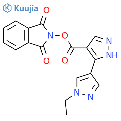 1,3-dioxo-2,3-dihydro-1H-isoindol-2-yl 3-(1-ethyl-1H-pyrazol-4-yl)-1H-pyrazole-4-carboxylate structure