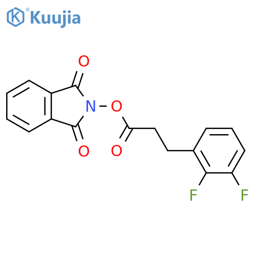 1,3-dioxo-2,3-dihydro-1H-isoindol-2-yl 3-(2,3-difluorophenyl)propanoate structure