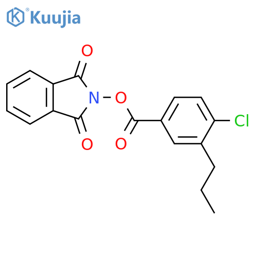 1,3-dioxo-2,3-dihydro-1H-isoindol-2-yl 4-chloro-3-propylbenzoate structure