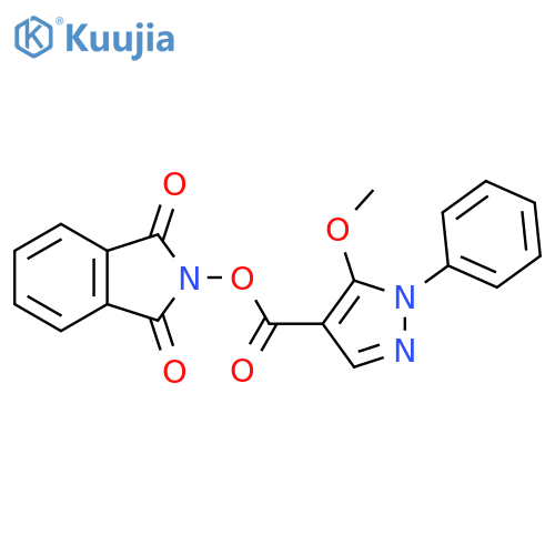 1,3-dioxo-2,3-dihydro-1H-isoindol-2-yl 5-methoxy-1-phenyl-1H-pyrazole-4-carboxylate structure