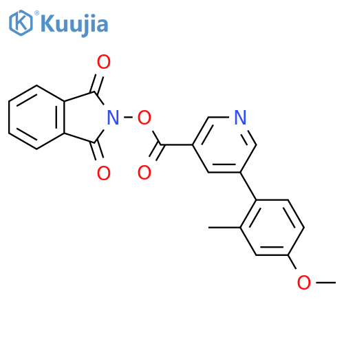 1,3-dioxo-2,3-dihydro-1H-isoindol-2-yl 5-(4-methoxy-2-methylphenyl)pyridine-3-carboxylate structure