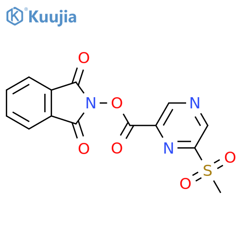 1,3-dioxo-2,3-dihydro-1H-isoindol-2-yl 6-methanesulfonylpyrazine-2-carboxylate structure