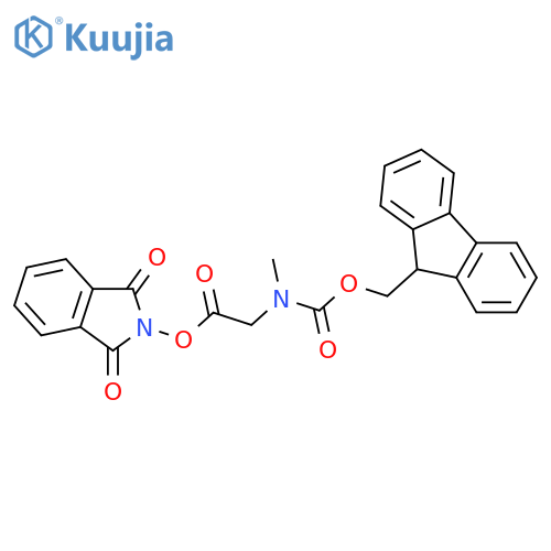 1,3-dioxo-2,3-dihydro-1H-isoindol-2-yl 2-({[(9H-fluoren-9-yl)methoxy]carbonyl}(methyl)amino)acetate structure