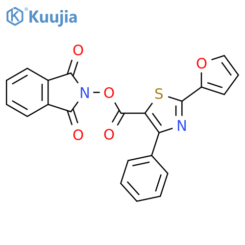 1,3-dioxo-2,3-dihydro-1H-isoindol-2-yl 2-(furan-2-yl)-4-phenyl-1,3-thiazole-5-carboxylate structure