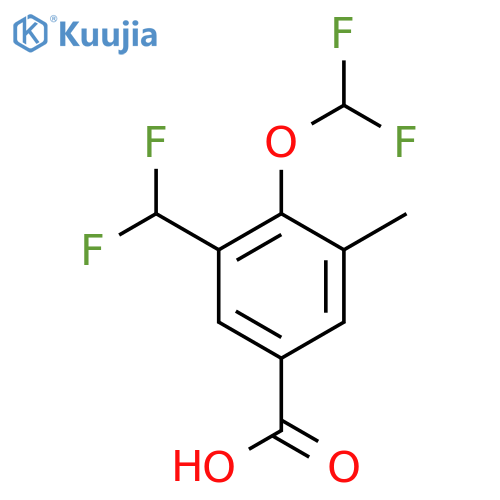 4-(Difluoromethoxy)-3-(difluoromethyl)-5-methylbenzoic acid structure
