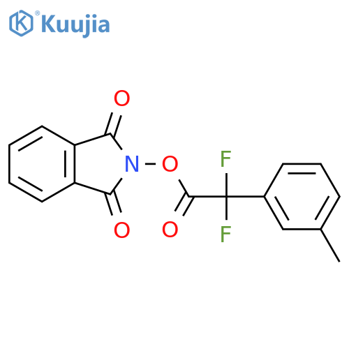 1,3-dioxo-2,3-dihydro-1H-isoindol-2-yl 2,2-difluoro-2-(3-methylphenyl)acetate structure
