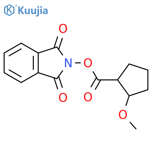 1,3-dioxo-2,3-dihydro-1H-isoindol-2-yl 2-methoxycyclopentane-1-carboxylate structure