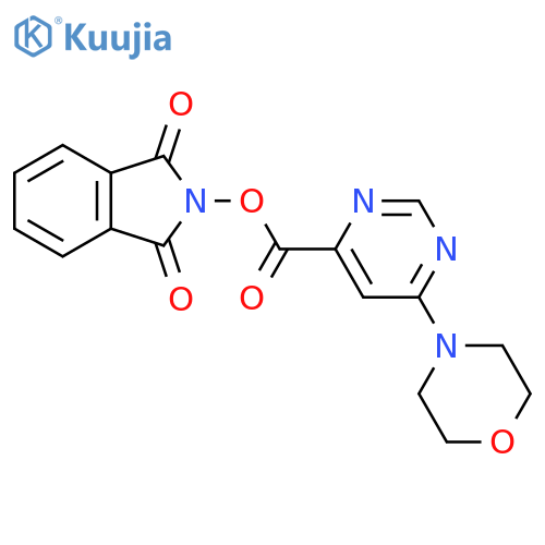 1,3-dioxo-2,3-dihydro-1H-isoindol-2-yl 6-(morpholin-4-yl)pyrimidine-4-carboxylate structure