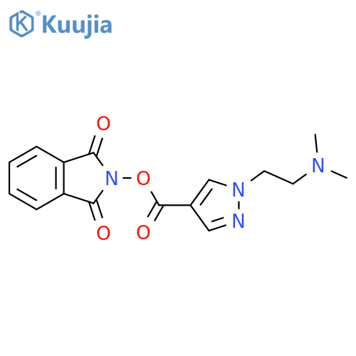 1,3-dioxo-2,3-dihydro-1H-isoindol-2-yl 1-[2-(dimethylamino)ethyl]-1H-pyrazole-4-carboxylate structure