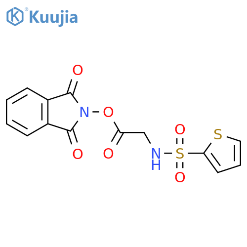 1,3-dioxo-2,3-dihydro-1H-isoindol-2-yl 2-(thiophene-2-sulfonamido)acetate structure