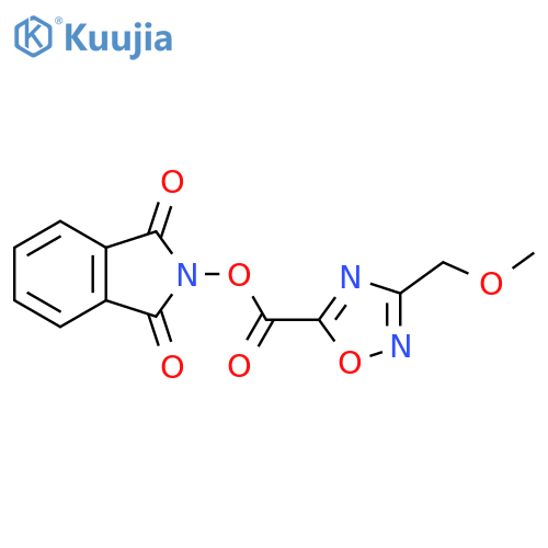 1,3-dioxo-2,3-dihydro-1H-isoindol-2-yl 3-(methoxymethyl)-1,2,4-oxadiazole-5-carboxylate structure
