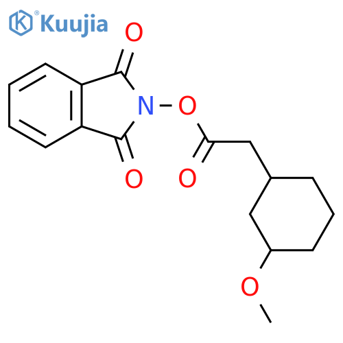 1,3-dioxo-2,3-dihydro-1H-isoindol-2-yl 2-(3-methoxycyclohexyl)acetate structure
