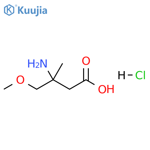 3-amino-4-methoxy-3-methylbutanoic acid hydrochloride structure