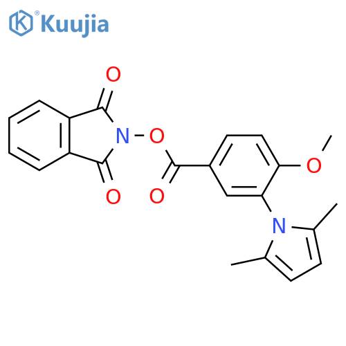 1,3-dioxo-2,3-dihydro-1H-isoindol-2-yl 3-(2,5-dimethyl-1H-pyrrol-1-yl)-4-methoxybenzoate structure