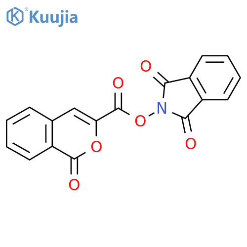 1,3-dioxo-2,3-dihydro-1H-isoindol-2-yl 1-oxo-1H-isochromene-3-carboxylate structure