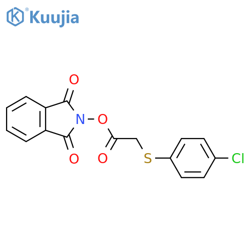 1,3-dioxo-2,3-dihydro-1H-isoindol-2-yl 2-[(4-chlorophenyl)sulfanyl]acetate structure